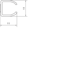 Komplett tverrsnittegning Ledningskanaler PVC