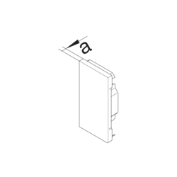 Produkttegning BRS65210 Endestykke Stålblekk