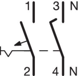 Koblingsskjema Automatsikringer 10kA C-karakteristikk, 1 + N