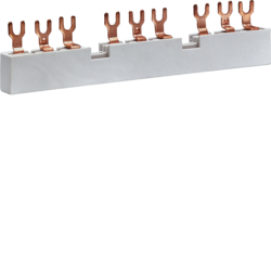 KD303M Faseskinne 10mm² 63A 3-pol 3xmot.brytere