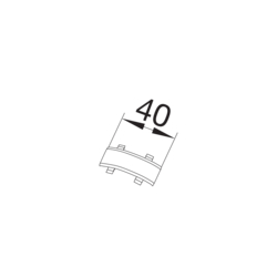 Produkttegning EK400400 Skjøt PVC