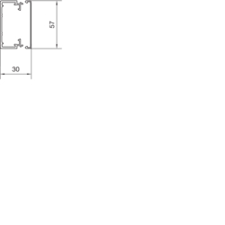 Komplett tverrsnittegning LF30060 Under- og overdel PVC