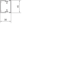 Komplett tverrsnittegning LFH30045 Under- og overdel Halogenfri PC-ABS