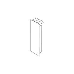 Produkttegning LF30030 Endestykke PVC