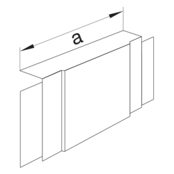 Produkttegning LF20035 T- og X-stykke PVC
