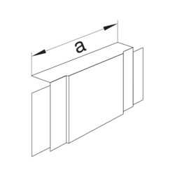 Produkttegning LF30045 T- og X-stykke Halogenfri PC-ABS