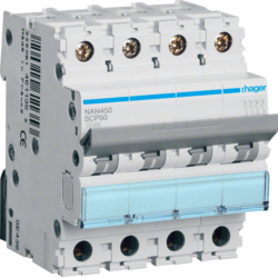 NAN450 Hoved-/ inntaksvern,  scp,  4x50A,  10kA