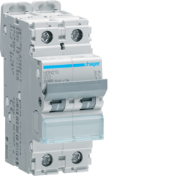 NBN210 Automatsikr. 2x10A B-kar 10kA