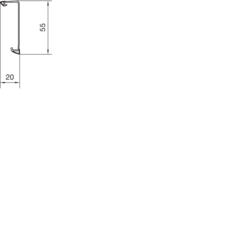 Separat tverrsnittegning SL200551 og SL2005521 Overdel PVC
