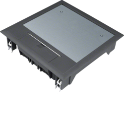 VQ06059005 Gulvboks Q06, 5mm lokk,  svart farge
