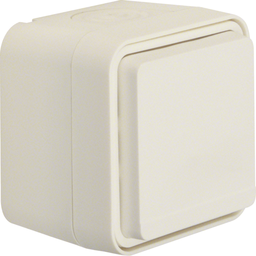 47633502 W.1 enkel stikk IP55 Hvit