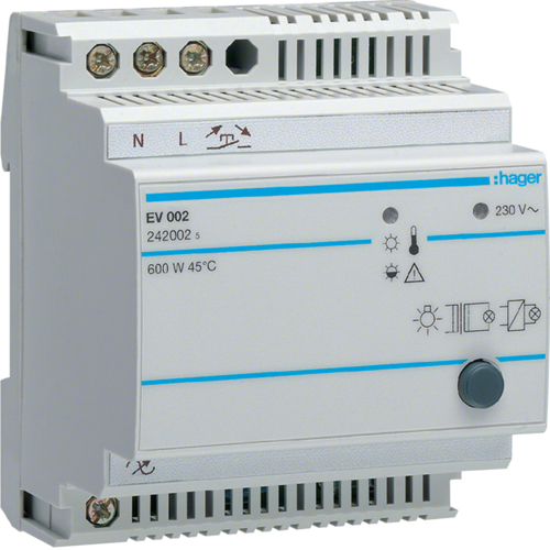 EV002 DIMMER 600W AUT LASTFØLER 4MOD