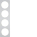 10142174 R.1 RAMME 4 H ALU/HVIT