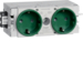 GS20006029 Stikk 2x,  Wago,  C-prof,  grønn